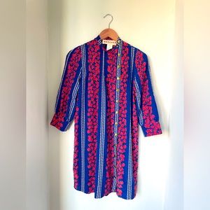Mädchen pink and blue floral tunic, size 0
